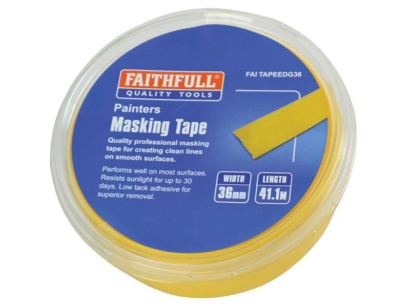 Faithfull FAITAPEEDG36 Edge Masking Tape 36mm x 41.1m