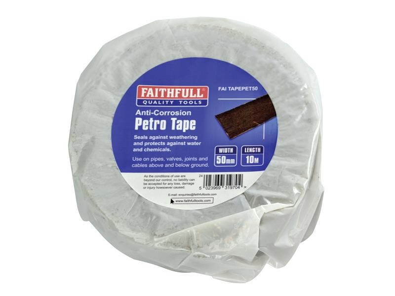 Faithfull FAITAPEPET50 Petro Anti-Corrosion Tape 50mm x 10m