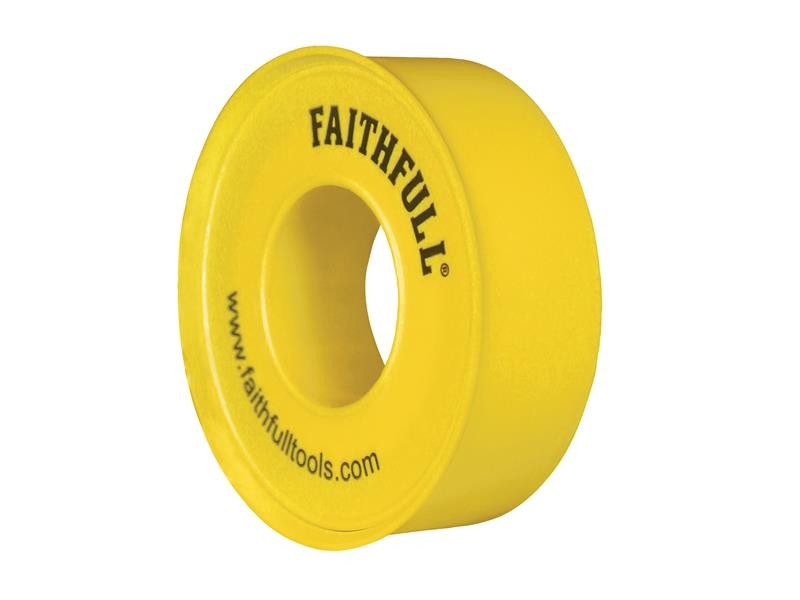 Faithfull FAITAPEPTGAS P.T.F.E Gas Tape 12mm x 5m White (Pack 10)