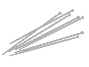 Faithfull FAICT150W Cable Ties White 3.6 x 150mm (Pack 100)