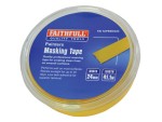 Faithfull FAITAPEEDG24 Edge Masking Tape 24mm x 41.1m