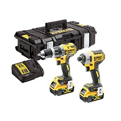 A picture displaying Dewalt power tool kits