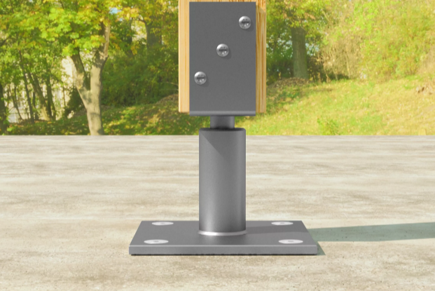 A galvanised M8 through bolt anchor with a hex nut and washer, featuring a threaded shaft and expansion sleeve, designed for securing heavy loads to concrete or masonry surfaces.