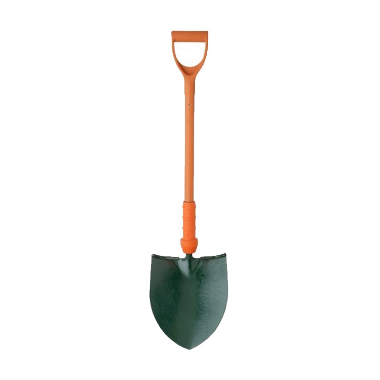 An image displaying a Bulldog BULPD5RM2INR Insulated Treaded Round Mouth Shovel