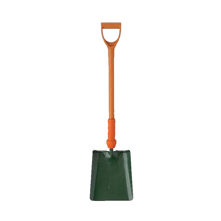 An image displaying a Bulldog BULPD5SM2INR Insulated Treaded Square Mouth Shovel