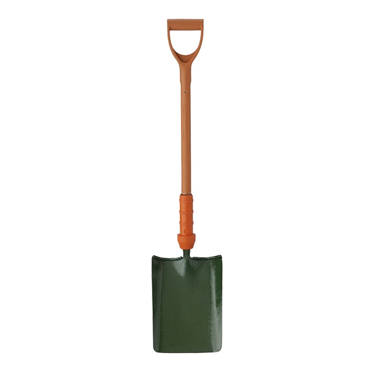An image displaying a Bulldog BULPD5TM2INR Insulated Treaded Taper Mouth Shovel