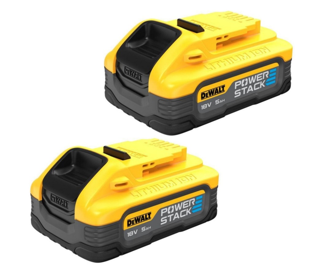 DEWALT DCBP518H2 POWERSTACK™ Slide Battery Twin Pack 18V 5.0Ah Li-ion