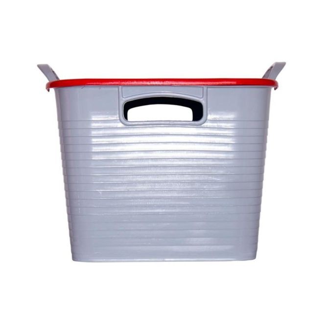 Red Gorilla GORSGSQLR 25L Stack 'N' Storage Box - Red Top