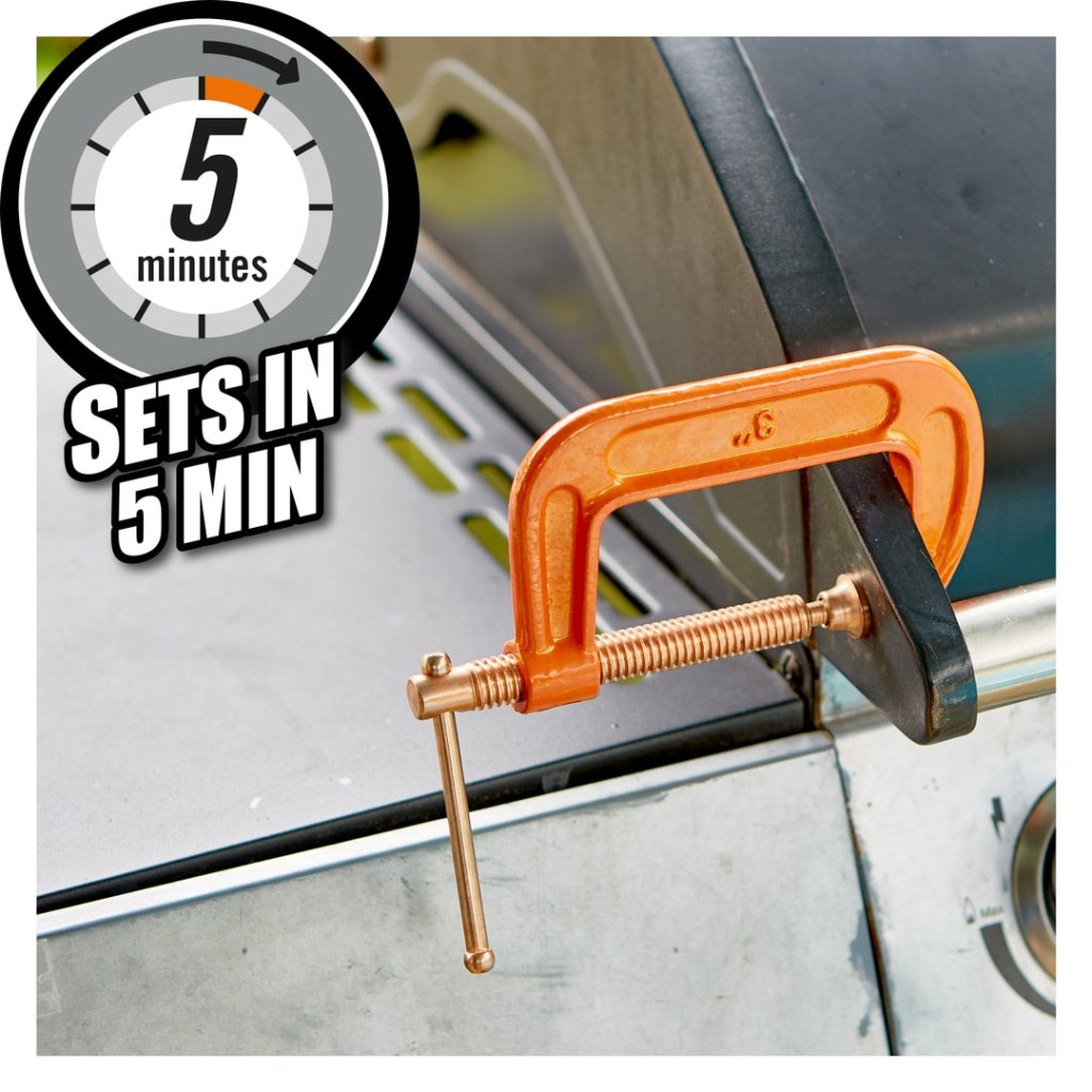 A 25ml cartridge of Gorilla two-component injection resin, designed for high-load chemical anchoring in concrete and masonry.