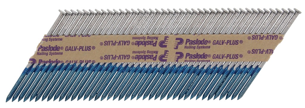 "Photo of Paslode 360Xi 141073 63mm x 3.1mm Galv Plus Ring Shank Nail,