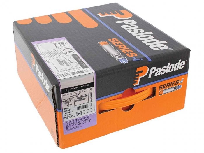 Paslode 360Xi 140626 63mm x 2.8mm Stainless Steel Pack Ring Shank Nail - 1100 box c/w 1 Fuel Cell