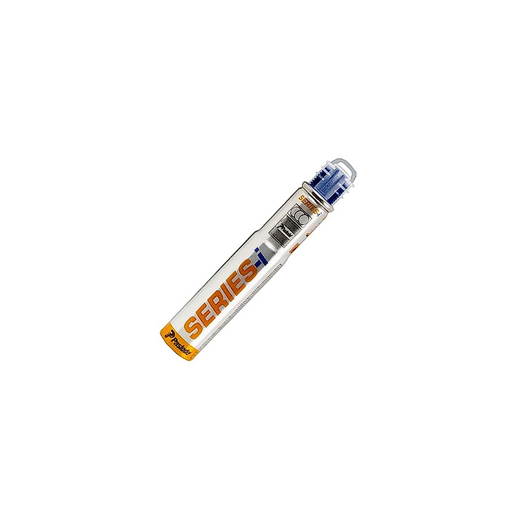 A Pilot Series-i mechanical pencil with a clear and blue eraser cap, silver clip, and orange branding on a white barrel, shown against a plain white background.