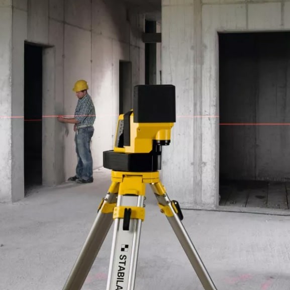A Stabila measuring instrument with a clear display and easy-to-read scale, for accurate site measurement and inspection.