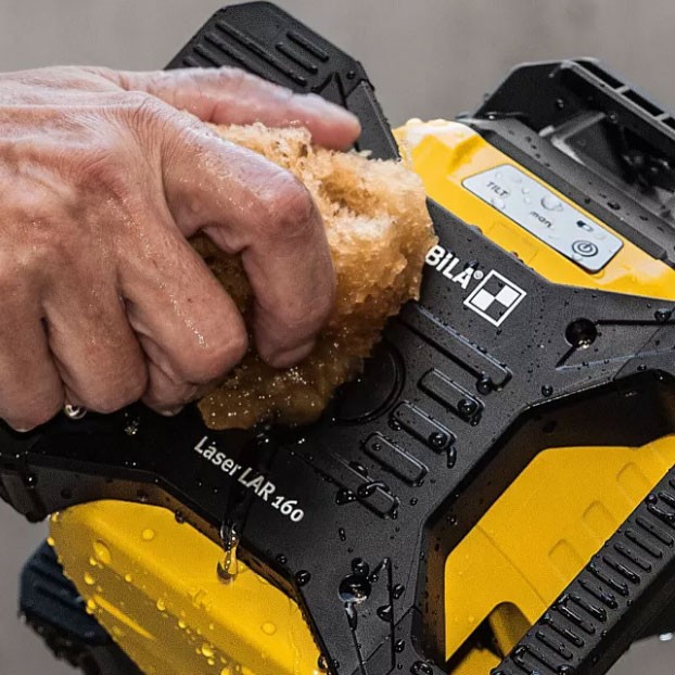 A Stabila measuring instrument with a clear display and easy-to-read scale, for accurate site measurement and inspection.