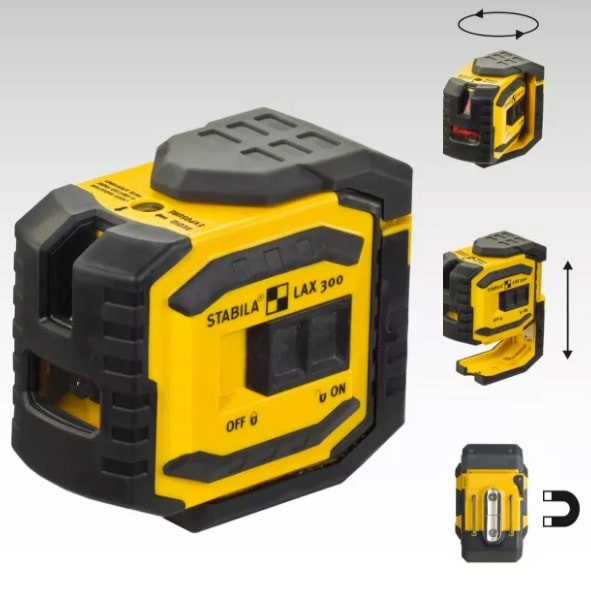 A Stabila measuring instrument with a clear display and easy-to-read scale, for accurate site measurement and inspection.