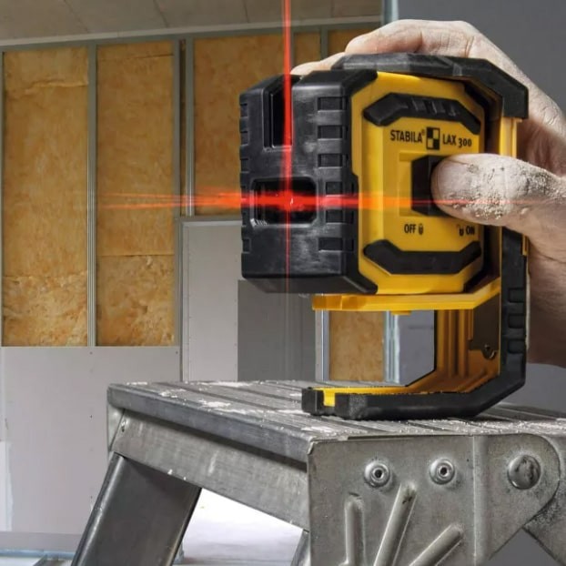 A Stabila measuring instrument with a clear display and easy-to-read scale, for accurate site measurement and inspection.