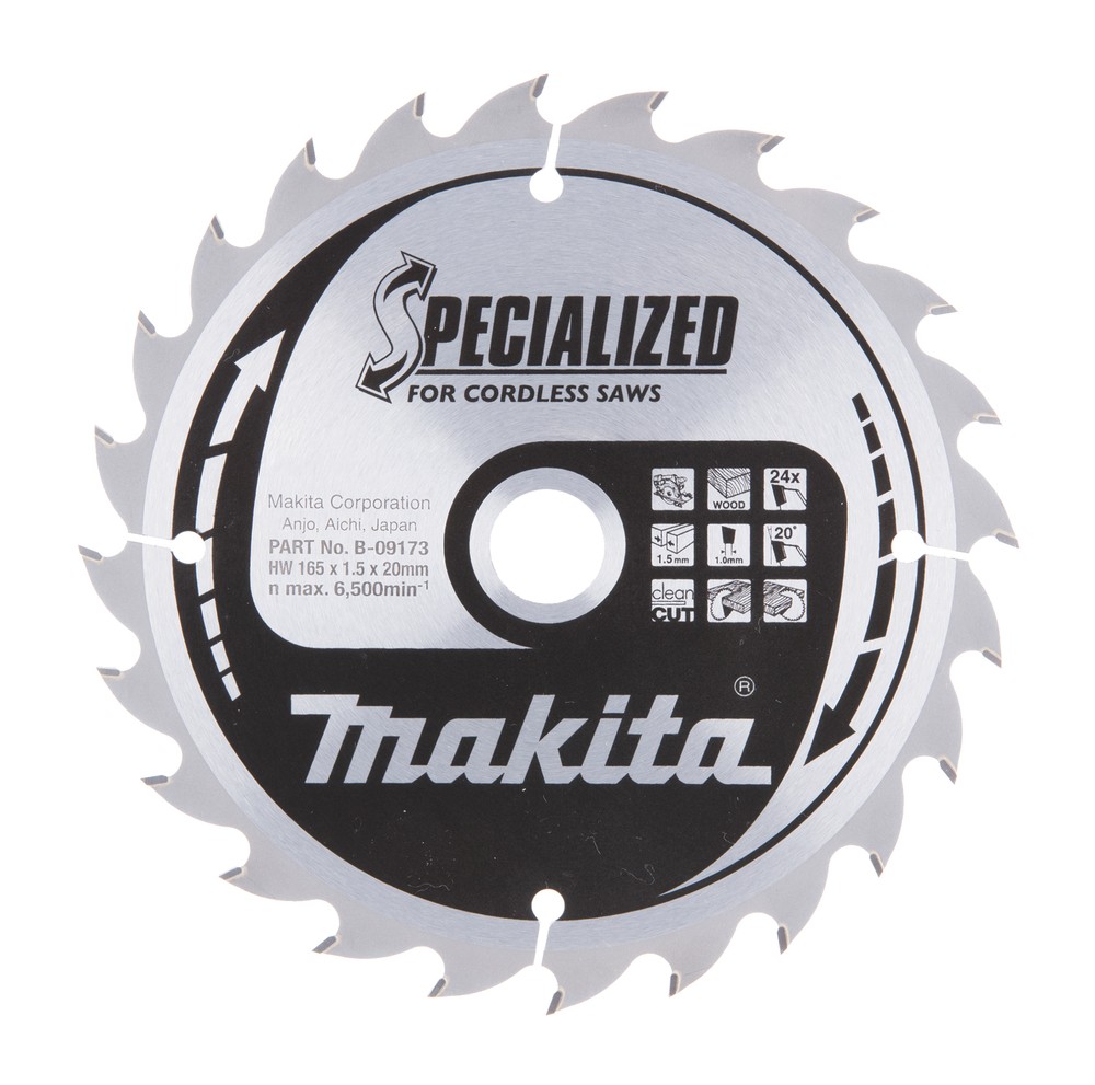 Makita B-09173 TCT Blade for Wood 165mm