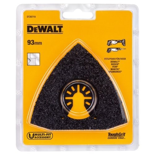 A yellow and black DEWALT cordless power tool, with an ergonomic grip, designed for use on construction and maintenance tasks.