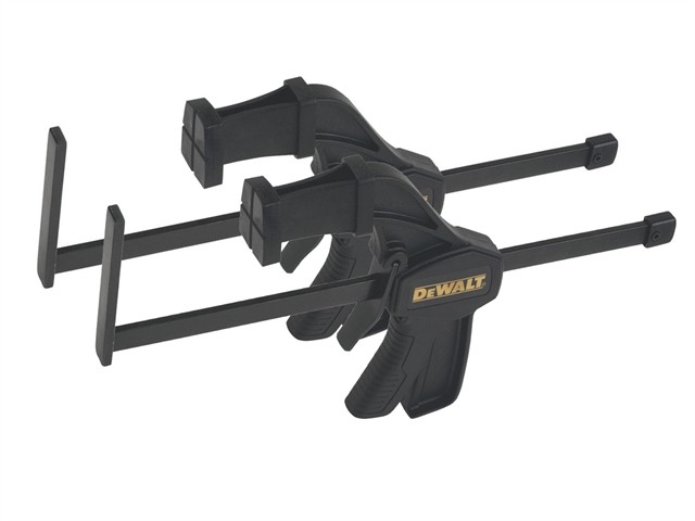 A yellow and black DEWALT cordless power tool, with an ergonomic grip, designed for use on construction and maintenance tasks.