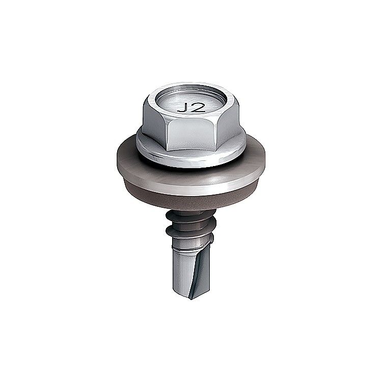 A steel 4.8×20mm self-drilling screw with a sharp drill-point tip and spiral threads along the shaft, suitable for fixing into steel framing.