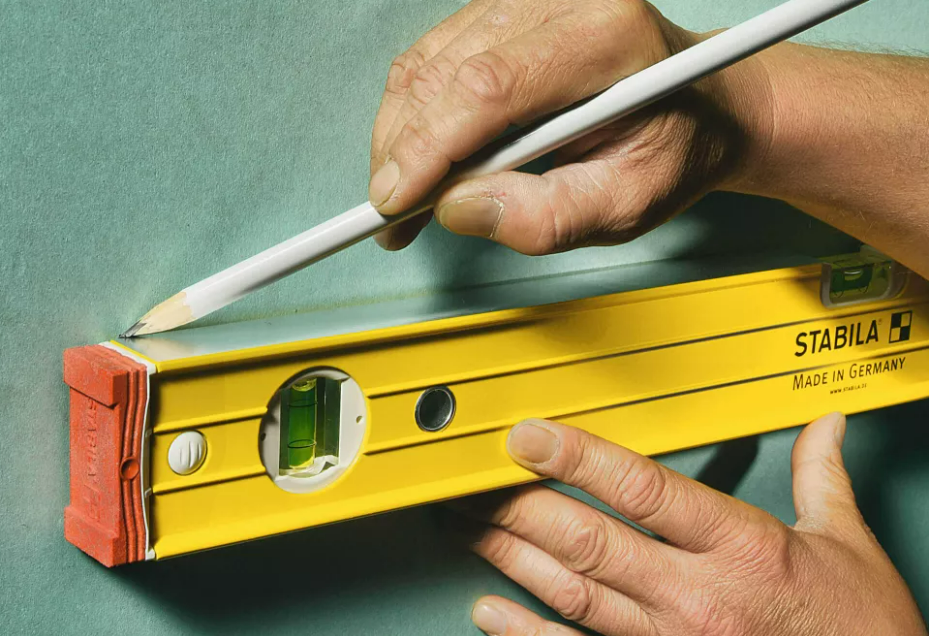 A Stabila measuring instrument with a clear display and easy-to-read scale, for accurate site measurement and inspection.