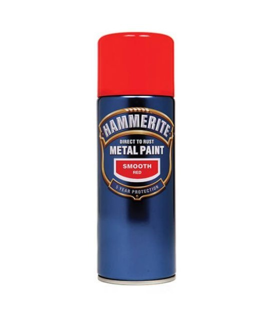Hammerite HMMSFBLAERO Direct to Rust Smooth Finish Aerosol Black 400ml