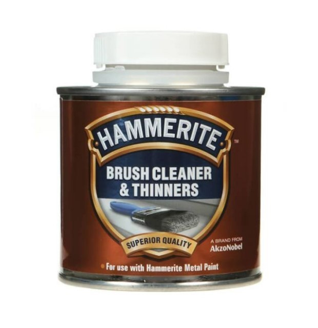 A 250ml tin of Hammerite protective metal paint for long-lasting rust protection on ferrous metal surfaces.,