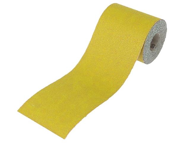 Faithfull FAIAR10120Y Aluminium Oxide Sanding Paper Roll Yellow 115mm x 10m 120G