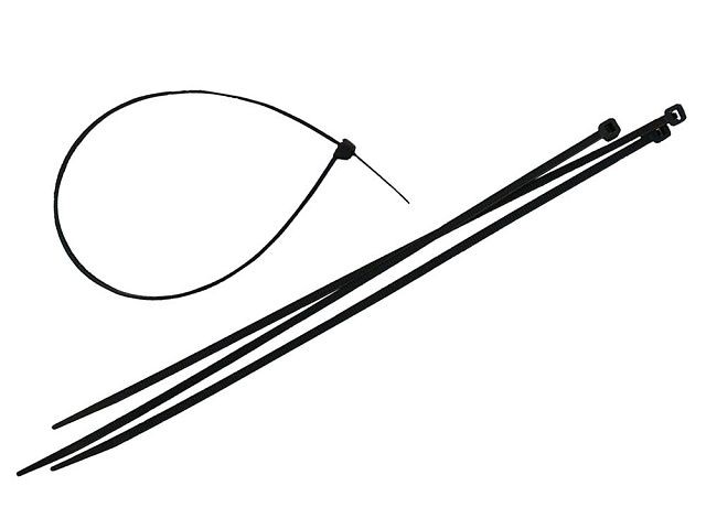 Faithfull FAICT250B Cable Ties Black 4.8 x 250mm (Pack 100)