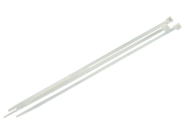 Faithfull FAICT250W Cable Ties White 4.8 x 250mm (Pack 100)