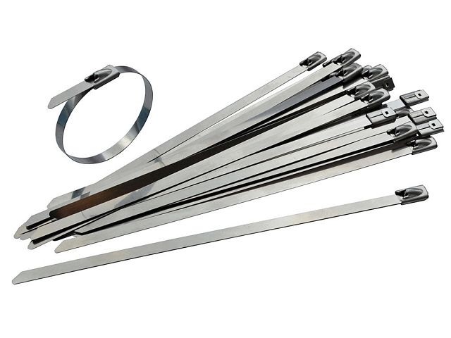 Faithfull FAICT29046SS Stainless Steel Cable Ties 4.6 x 290mm (Pack 50)