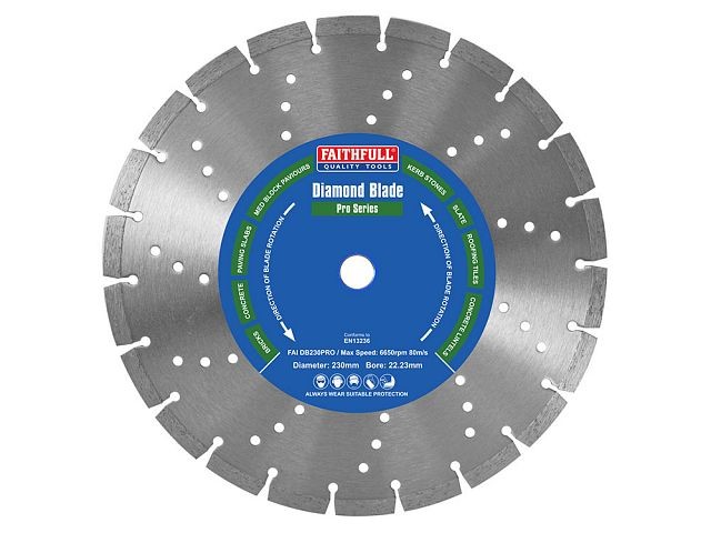 Faithfull FAIDB125PRO Professional Diamond Blade 125 x 22mm