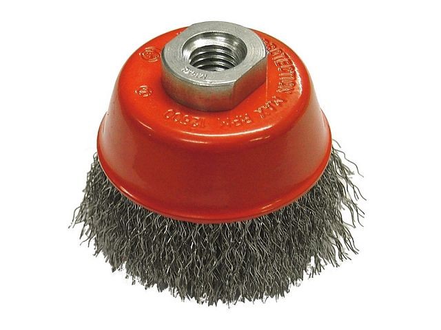 Faithfull FAIWBC75 Wire Cup Brush 75mm M14x2, 0.30mm Steel Wire