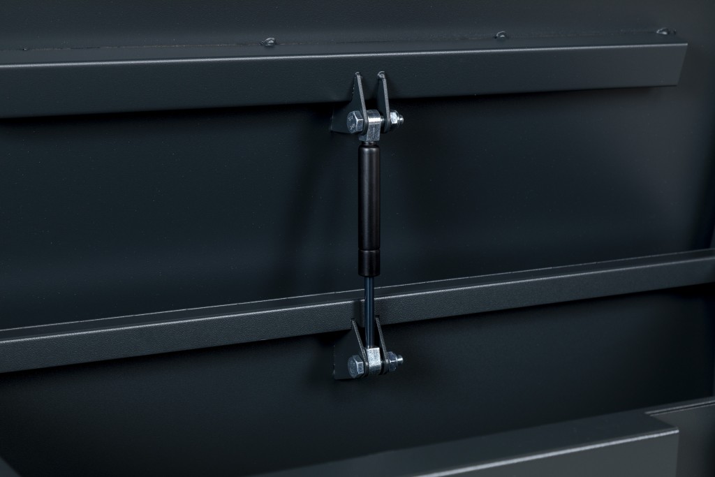 A steel Armorgard steel tool chest with multiple drawers, a locking lid, and rubber-lined interior, for organising and storing hand tools.