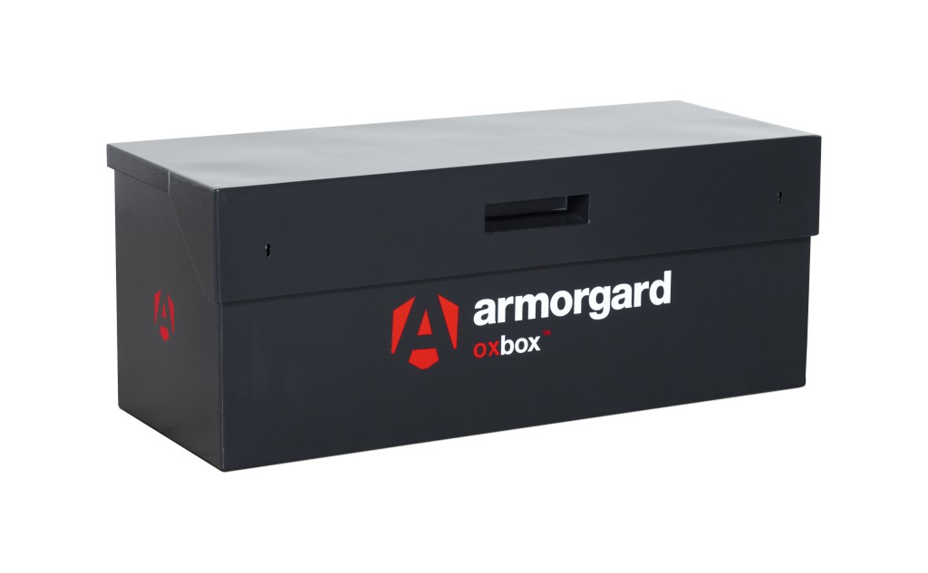 A steel Armorgard steel tool chest with multiple drawers, a locking lid, and rubber-lined interior, for organising and storing hand tools.