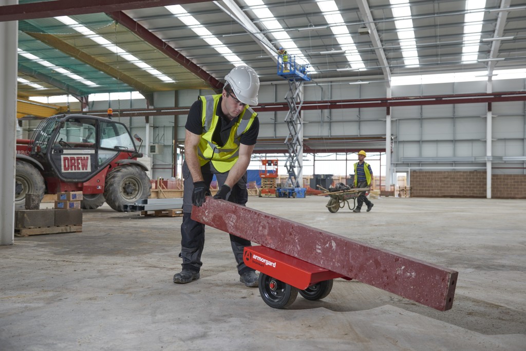 A steel Armorgard heavy-duty site storage unit with a steel construction, secure locking, and a load-rated base.