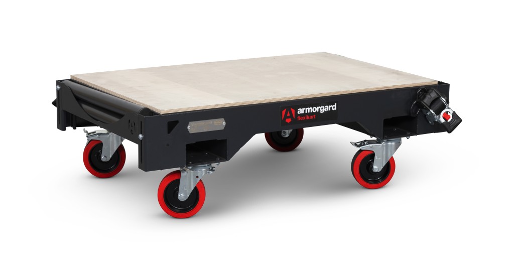 A steel Armorgard heavy-duty site storage unit with a steel construction, secure locking, and a load-rated base.