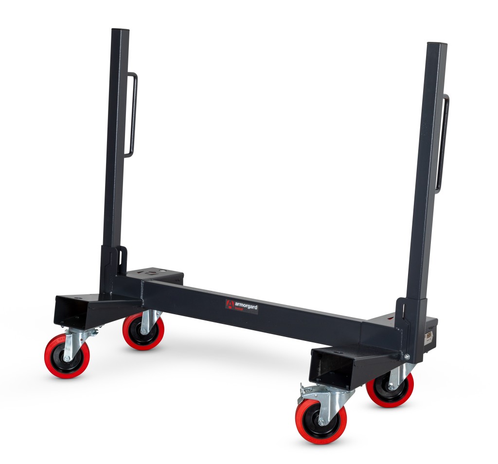 A steel Armorgard heavy-duty site storage unit with a steel construction, secure locking, and a load-rated base.