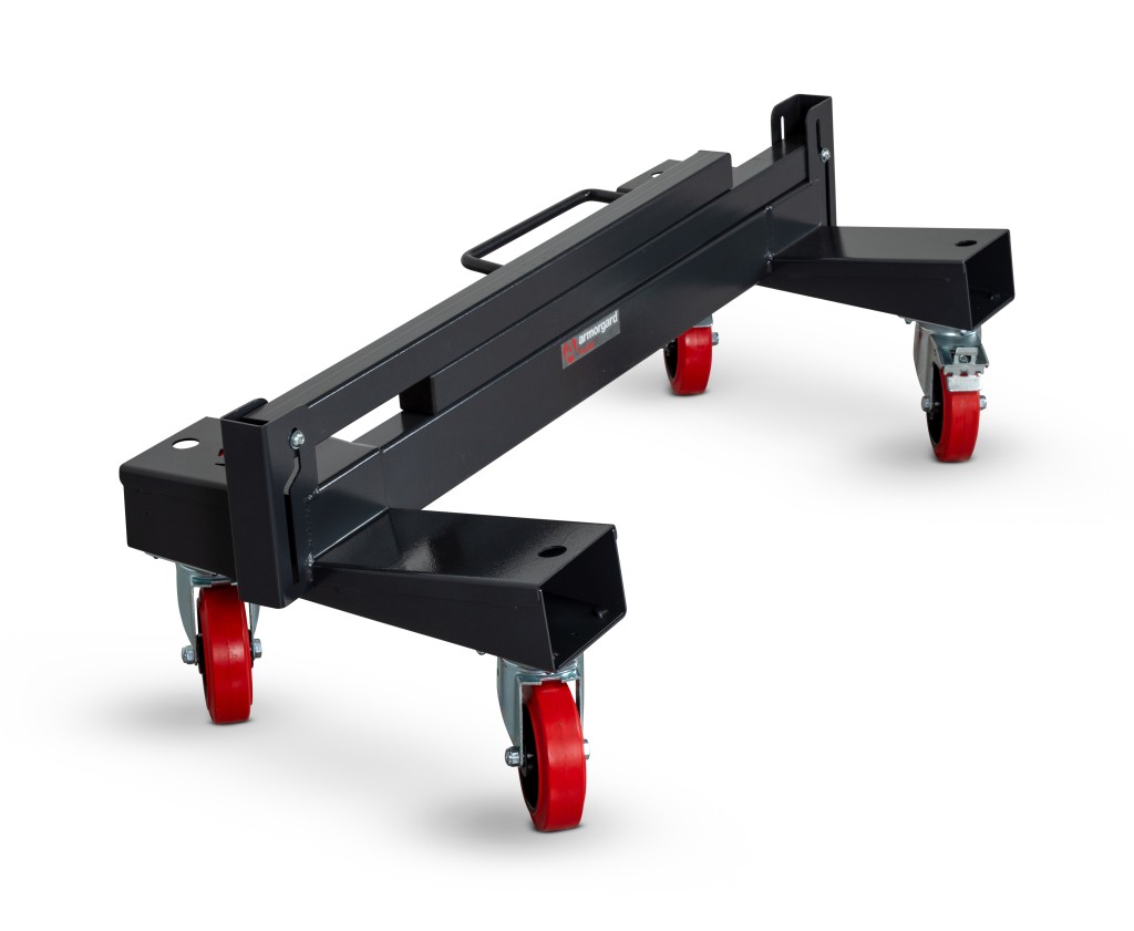 A steel Armorgard heavy-duty site storage unit with a steel construction, secure locking, and a load-rated base.