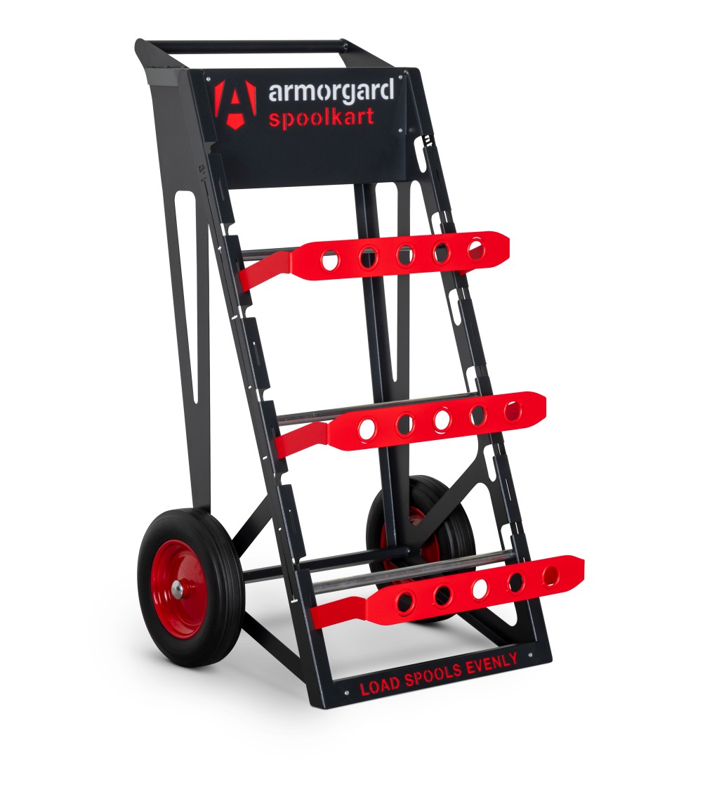A steel Armorgard heavy-duty site storage unit with a steel construction, secure locking, and a load-rated base.