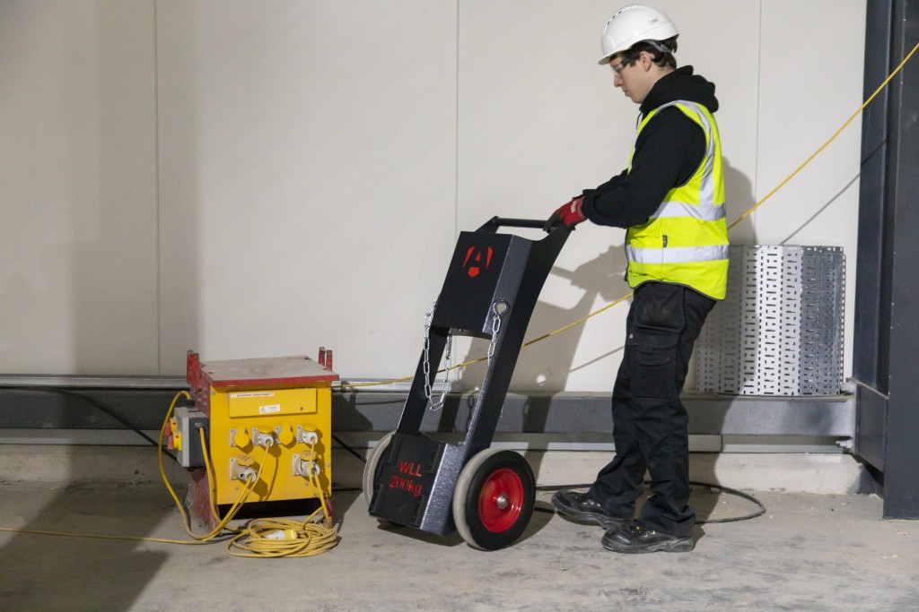 A steel Armorgard heavy-duty site storage unit with a steel construction, secure locking, and a load-rated base.