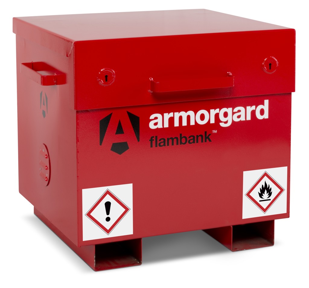 A steel Armorgard steel tool chest with multiple drawers, a locking lid, and rubber-lined interior, for organising and storing hand tools.