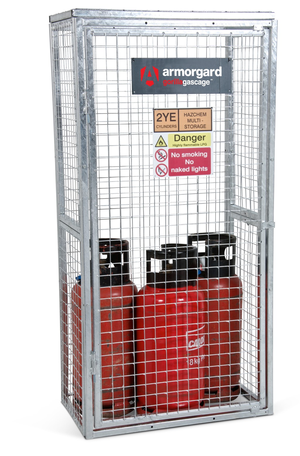A steel Gorilla heavy-duty site storage unit with a steel construction, secure locking, and a load-rated base.
