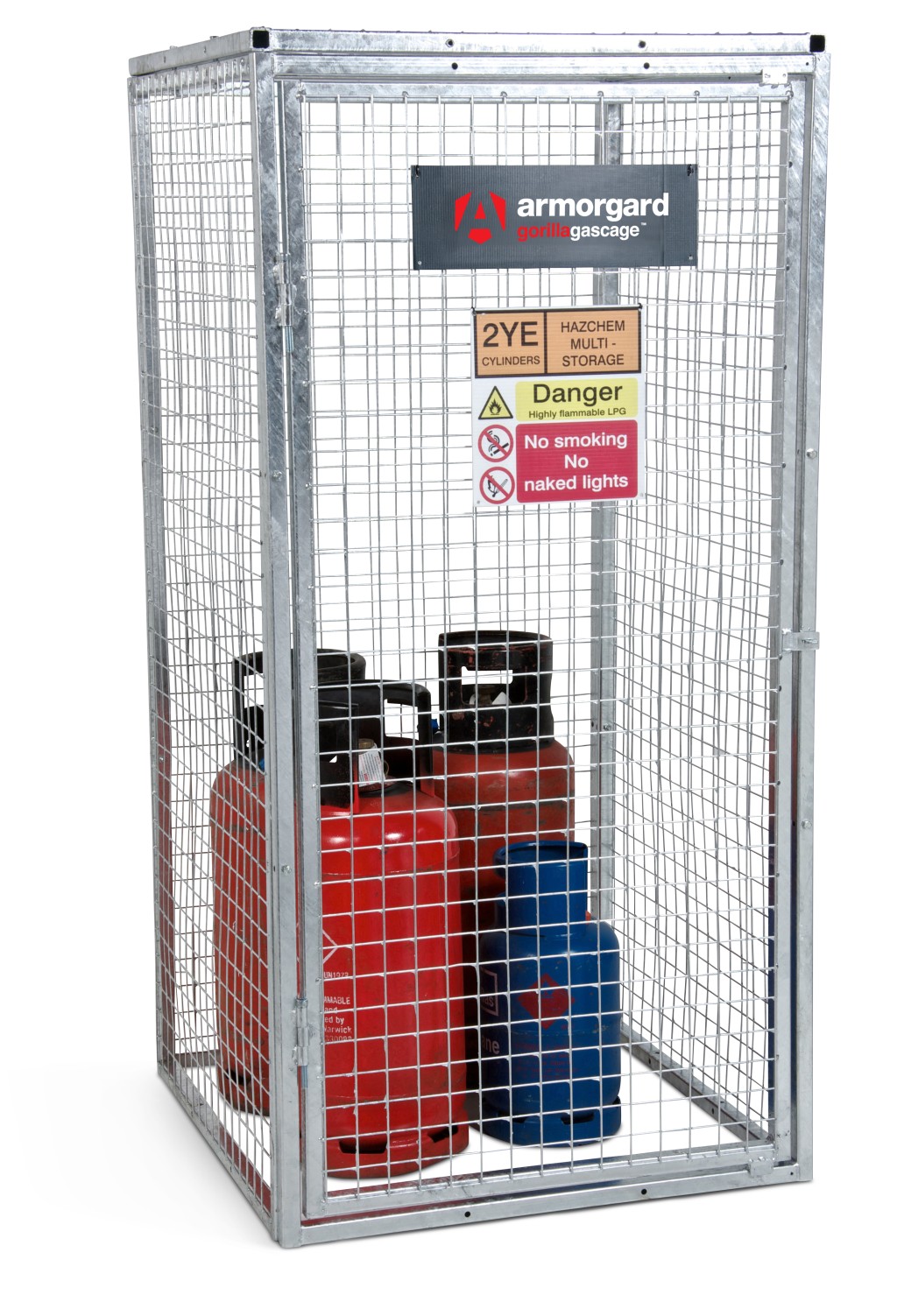 A steel Gorilla heavy-duty site storage unit with a steel construction, secure locking, and a load-rated base.