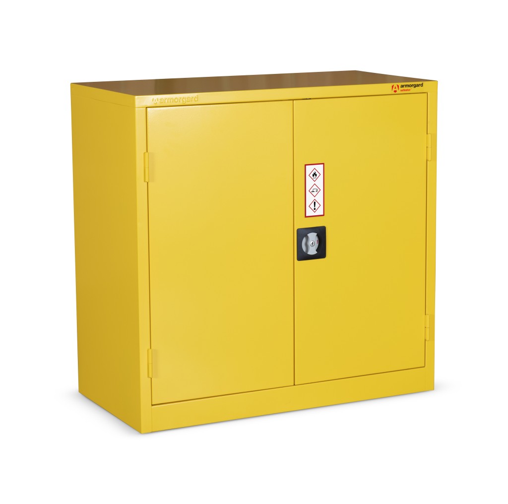 Armorgard HFC3 Safestor Hazardous Floor Shelved Cupboard 900 x 480 x 900mm