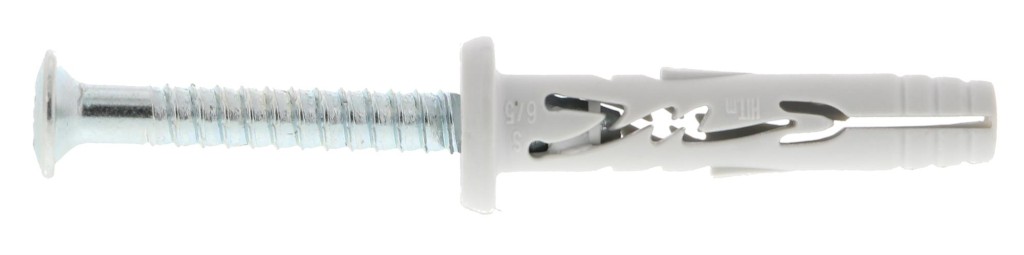 A nylon wire nail with a flat head and a smooth shank, for general-purpose timber fastening.