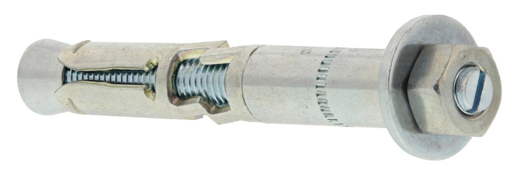 A metal 15×114mm high-performance torque-controlled expansion anchor with a hex nut, designed for heavy-duty structural fixing into concrete.