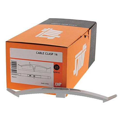 Spit 565916 Double Bow Cable Fixings Product and Box