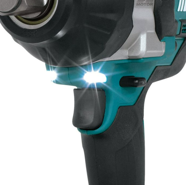 A teal and black Makita cordless impact driver with a 18V motor, a hex-chuck, and variable speed, for high-torque screw driving and fastening.