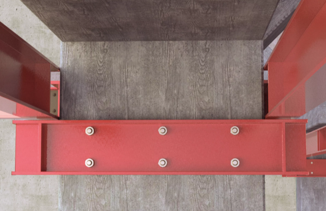 A metal M12 through bolt anchor with a hex nut and washer, featuring a threaded shaft and expansion sleeve, designed for securing heavy loads to concrete or masonry surfaces.
